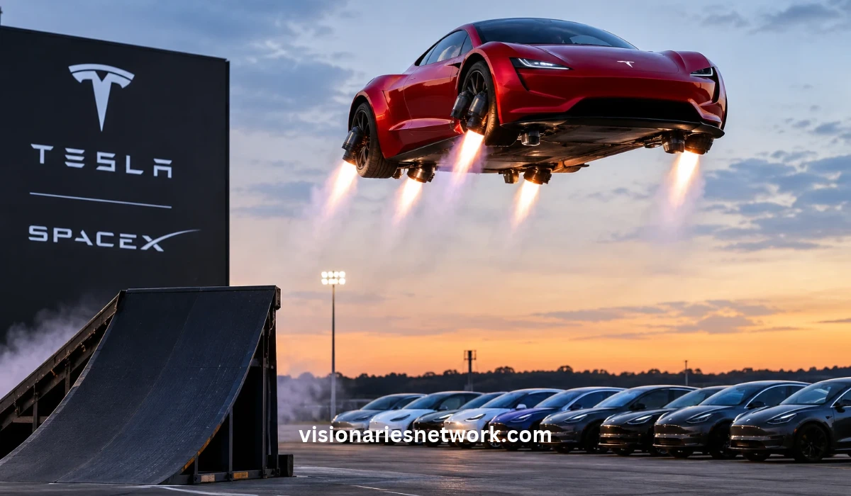 Tesla Flying Car Unveiled by Elon Musk with 2028 Target
